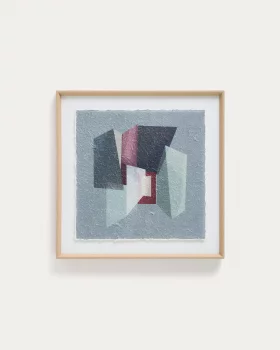 Картина Veluni из переработанной бумаги, многоцветная 60X60X3.8 CM