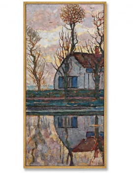 Триптих Farm near Duivendrecht 52X105 / 52X105 / 52X105 CM