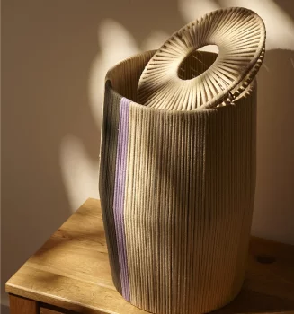 Корзина плетеная Conga Grey Ethnic 31X31X48 CM