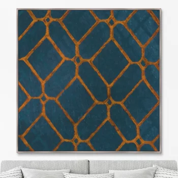 Постер Vintage print of Japanese textile 105X105 CM