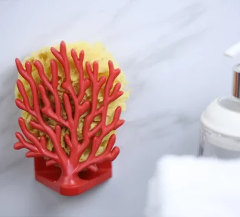 Держатель для мочалок Coral Sponge 8X5X11 CM красный
