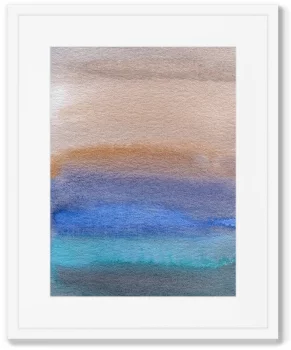 Постер в раме Evening landscape 42X52 CM