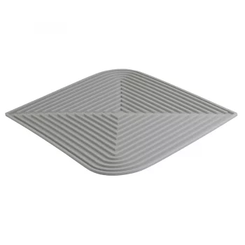 Коврик для сушки посуды dry flex, 34,6х44,6 см, серый