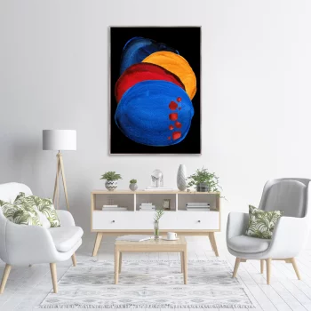 Постер на холсте Forms and colors 75X105 CM