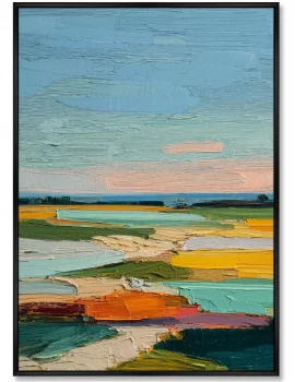 Постер на холсте The Earth Was Covered with a Colorful Blanket 75X105 CM