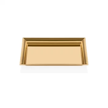 Блюдо прямоугольное золотое 22,6X15,2 CM