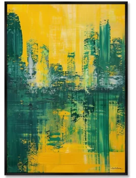 Репродукция картины на холсте A City in the Color of a Sultry Day 75X105 CM