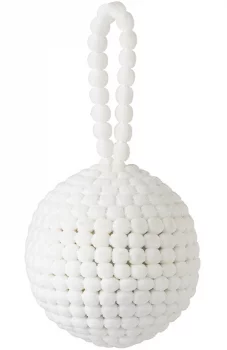 Набор из трёх ёлочных украшений Fluffy White Ø7 CM