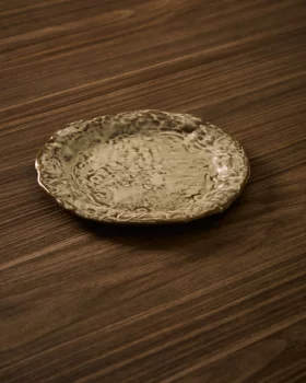 Десертная тарелка Alenia из серой керамики 21X21X2 CM