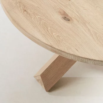 Круглый дубовый кофейный столик Nori 65X65X45 CM