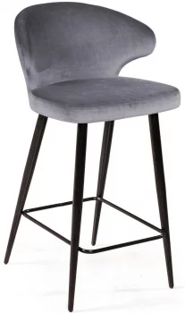 Стул полубарный Richard 51X51X91 CM серый