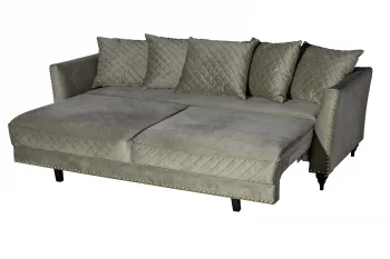 Диван Sorrento 230M трехместный раскладной, оливковый велюр 230X101X86 CM