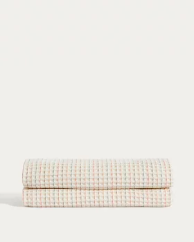 Покрывало Wufy 100% хлопок в клетку для раскладной детской кроватки 100X120X1 CM