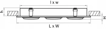 Встраиваемый светильник Singo 28X10X5 CM