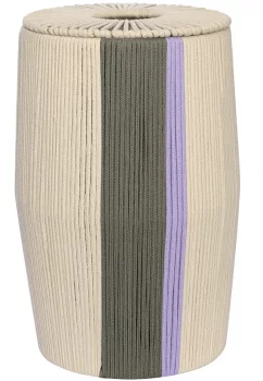 Корзина плетеная Conga Grey Ethnic 39X39X55 CM