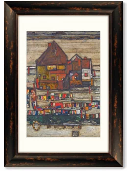 Диптих Houses with Laundry 51X71 / 51X71 CM