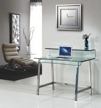 Письменный стол из изогнутого стекла Glass 110X56X90 CM