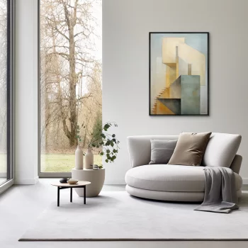 Постер на холсте Buildings early morning 75X105 CM