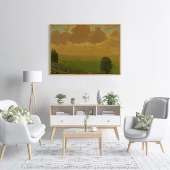 Постер на холсте Sunburst Over Sackingen 105X75 CM