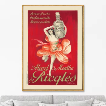 Постер Alcool De Menthe Ricqles 75X105 CM