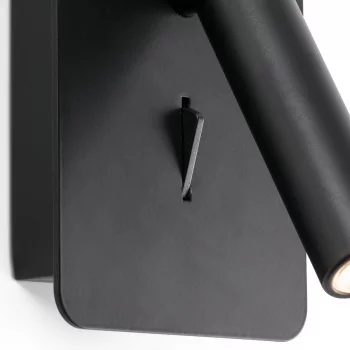 Черный настенный светильник для чтения Suau USB C LED 3W 14X9.7X17 CM