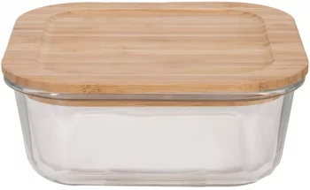 Контейнер для хранения с крышкой из бамбука 1100 ml