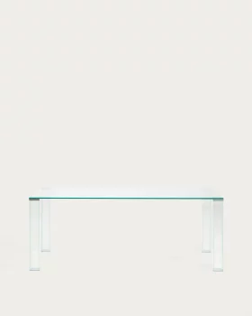 Обеденный стол Adularia из прозрачного закаленного стекла 200X100X75 CM