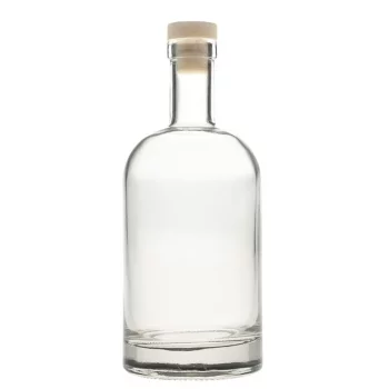 Бутылка графин 50 мл "Bottle" d 3,5 см h10,7 см с пласт. пробкой стекло P.L. 