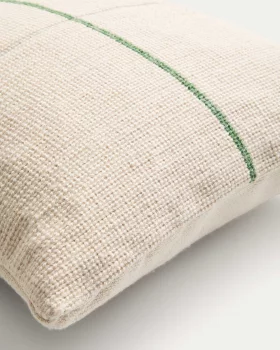 Зеленая жаккардовая наволочка Atima из 100% ПЭТ 45X45 CM