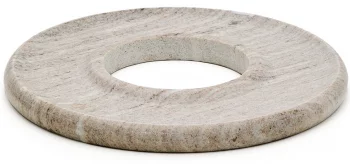 Блюдо из бежевого мрамора Morel Ø35 CM