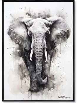 Набор из двух постеров на холсте Walking elephants 75X105 / 75X105 CM