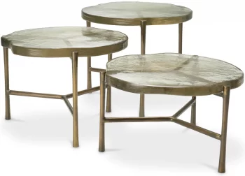 Набор из трёх столиков Baldovini 62X62X37 / 64X64X44 / 62X62X52 CM
