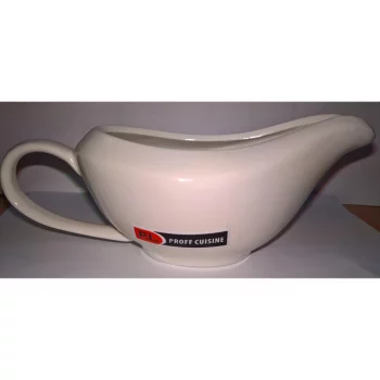 Соусник 160 мл 16,5*6,5 см с ручкой белый фарфор P.L. Proff Cuisine [6]