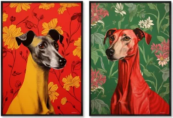 Набор из двух постеров на холсте Noble family 75X105 / 75X105 CM