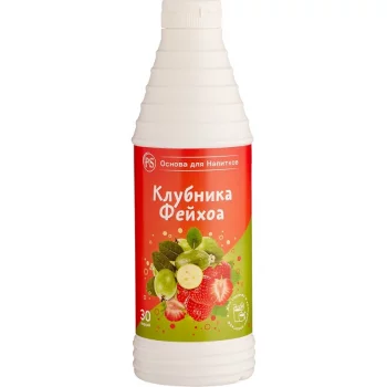 Клубника-Фейхоа, основа для напитков 1кг, ProffSyrup