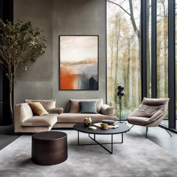 Постер на холсте Landscape collection Rusty mist 75X105 CM