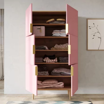 Большой комод Line 100X45X170 CM pink