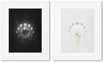 Набор двух постеров Lunar composition 42X52 / 42X52 CM