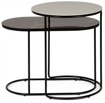 Комплект из двух столиков Tomika 66X37X56 / 45X45X62 CM