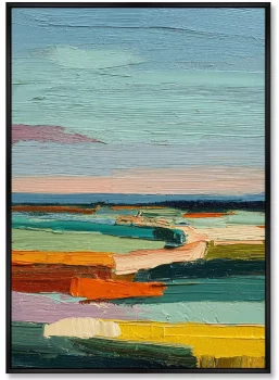 Набор из двух постеров на холсте The Earth was Covered with a Colorful Blanket 75X105 / 75X105 CM