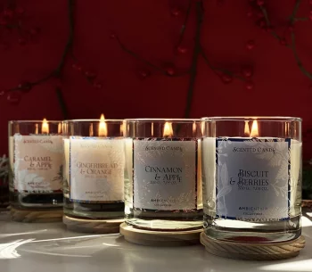 Свеча ароматическая Gifting Caramel and apple 40 часов горения