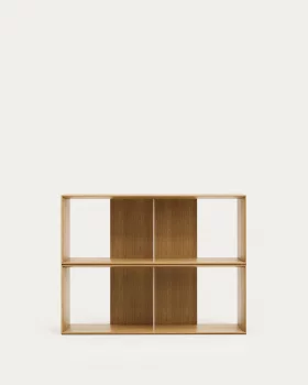 Комплект из 2 модульных стеллажей Litto из шпона дуба 101X76 CM