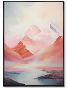 Постер на холсте Pink Mountains 75X105 CM