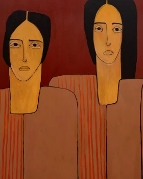 Наблюдательницы Desirée Petrucci 100X100X4 CM