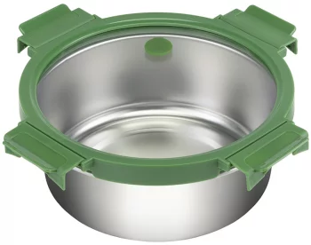 Ланч-бокс стальной со стеклянной крышкой 1.5 L