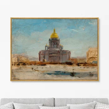 Постер холсте Saint Petersbourg Saint Isaac 105X75 CM