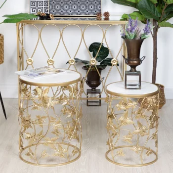 Набор из двух столиков Arya 42X42X55 / 35X35X47 CM