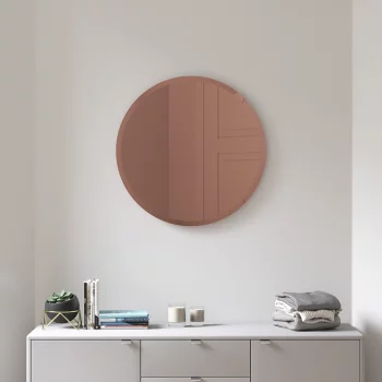 Зеркало настенное Hub Ø61 CM цвет медь
