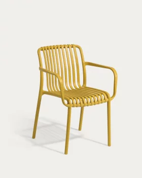 Штабелируемый уличный стул Isabellini жёлтый 57X51X80 CM