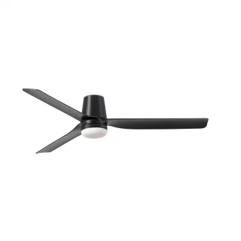 Потолочный вентилятор PUNT TUB M черный LED 18W 130X23 CM